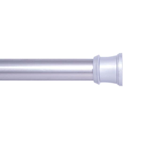 Kenney Mfg Twist & Fit No Tools 1in Tension Utility Rod, 42-72in, Brushed Nickel KNUTLYLC/18USNP - main